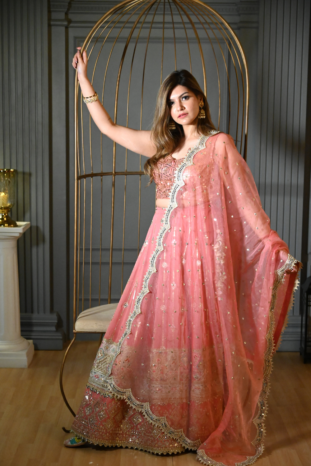 Titli Lehenga (Onion Pink)