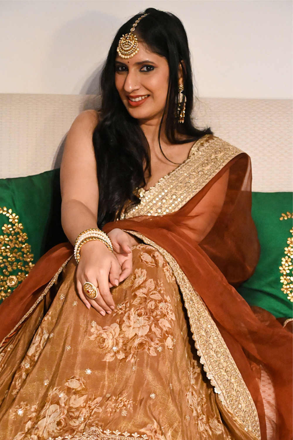 Pakhi Lehenga (Brown)