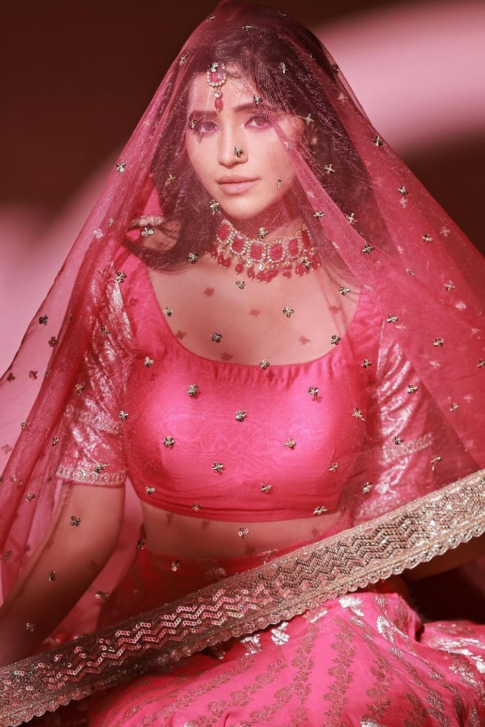 Kashi Lehenga (Rani Pink)