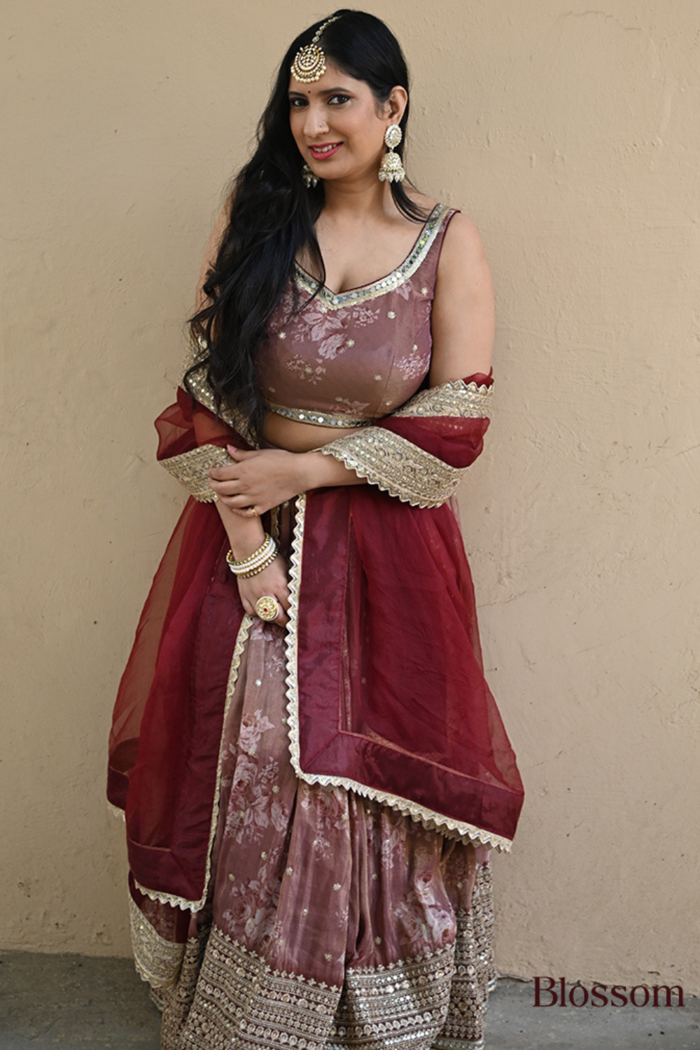 Pakhi Lehenga (Red)