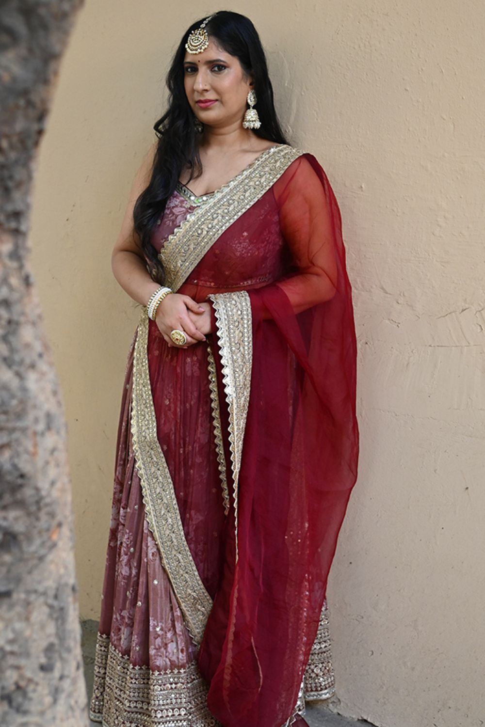 Pakhi Lehenga (Red)
