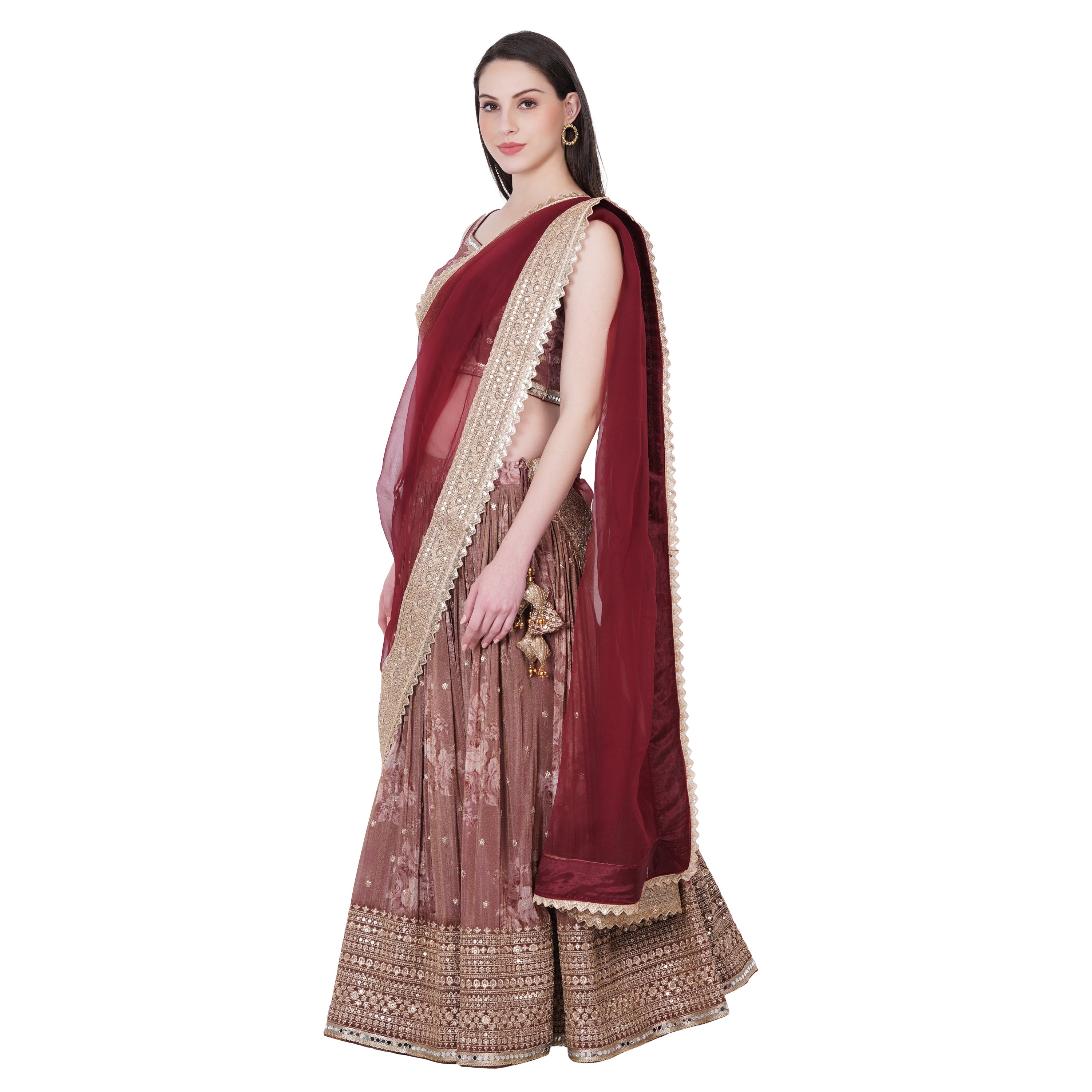 Pakhi Lehenga (Red)