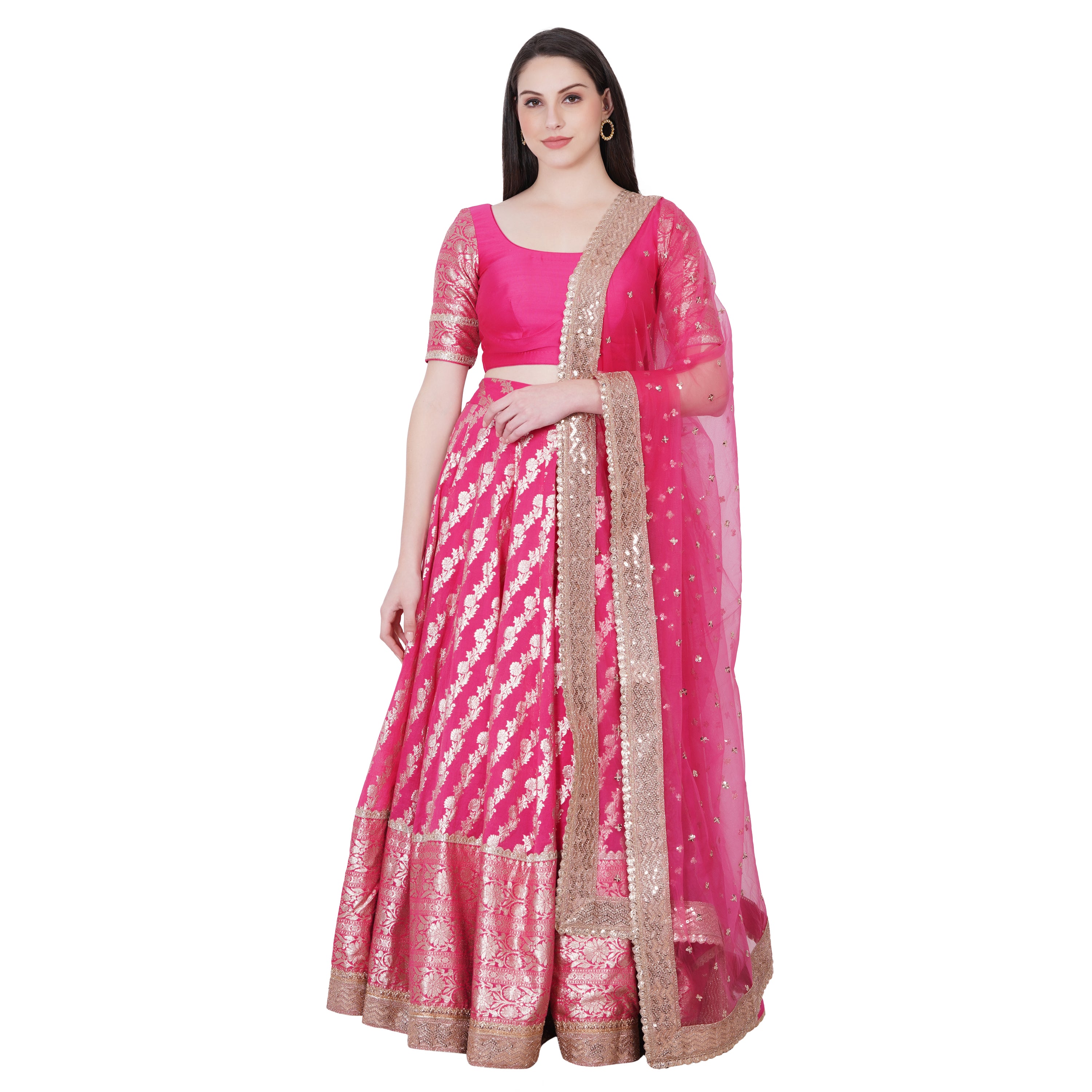 Kashi Lehenga (Rani Pink)