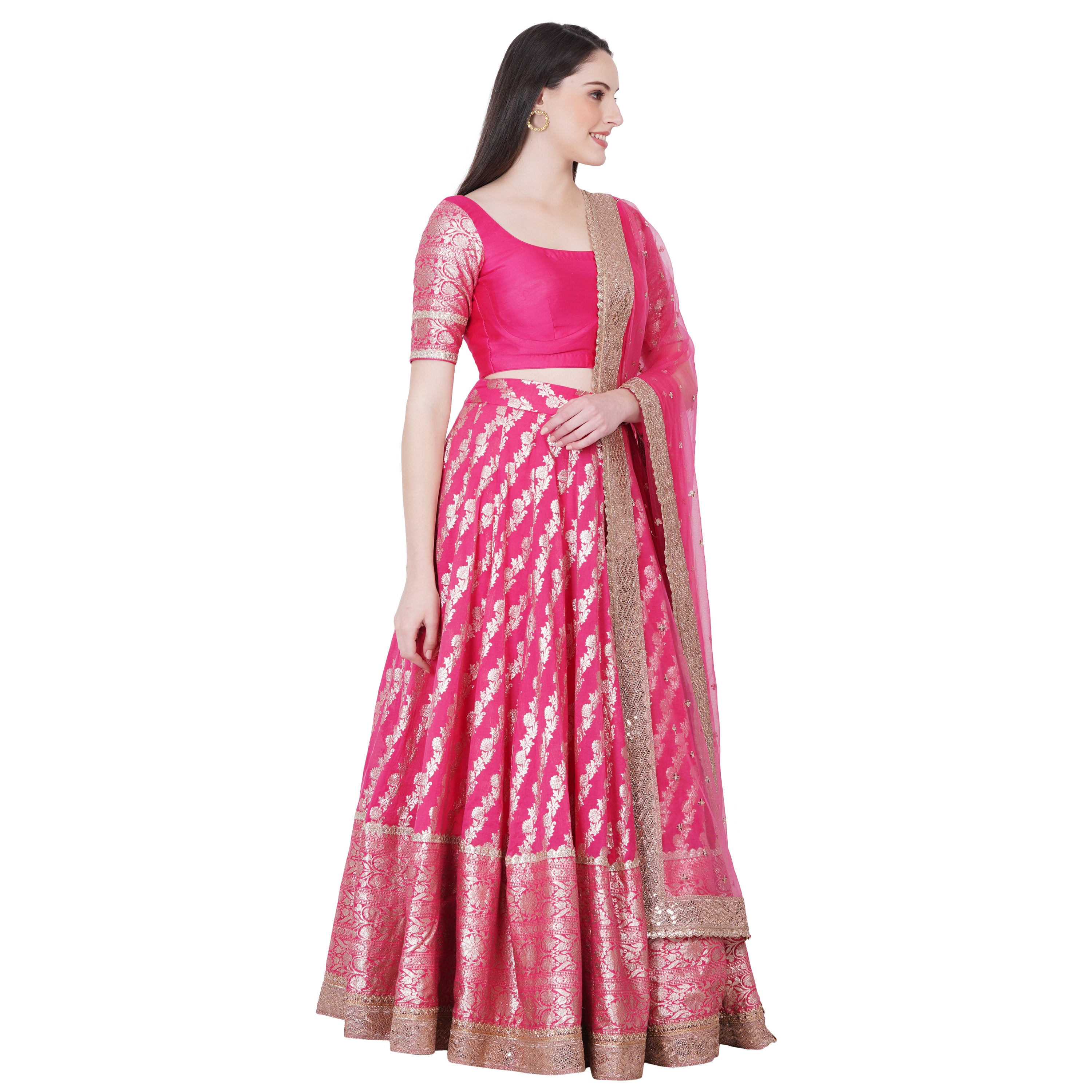 Kashi Lehenga (Rani Pink)