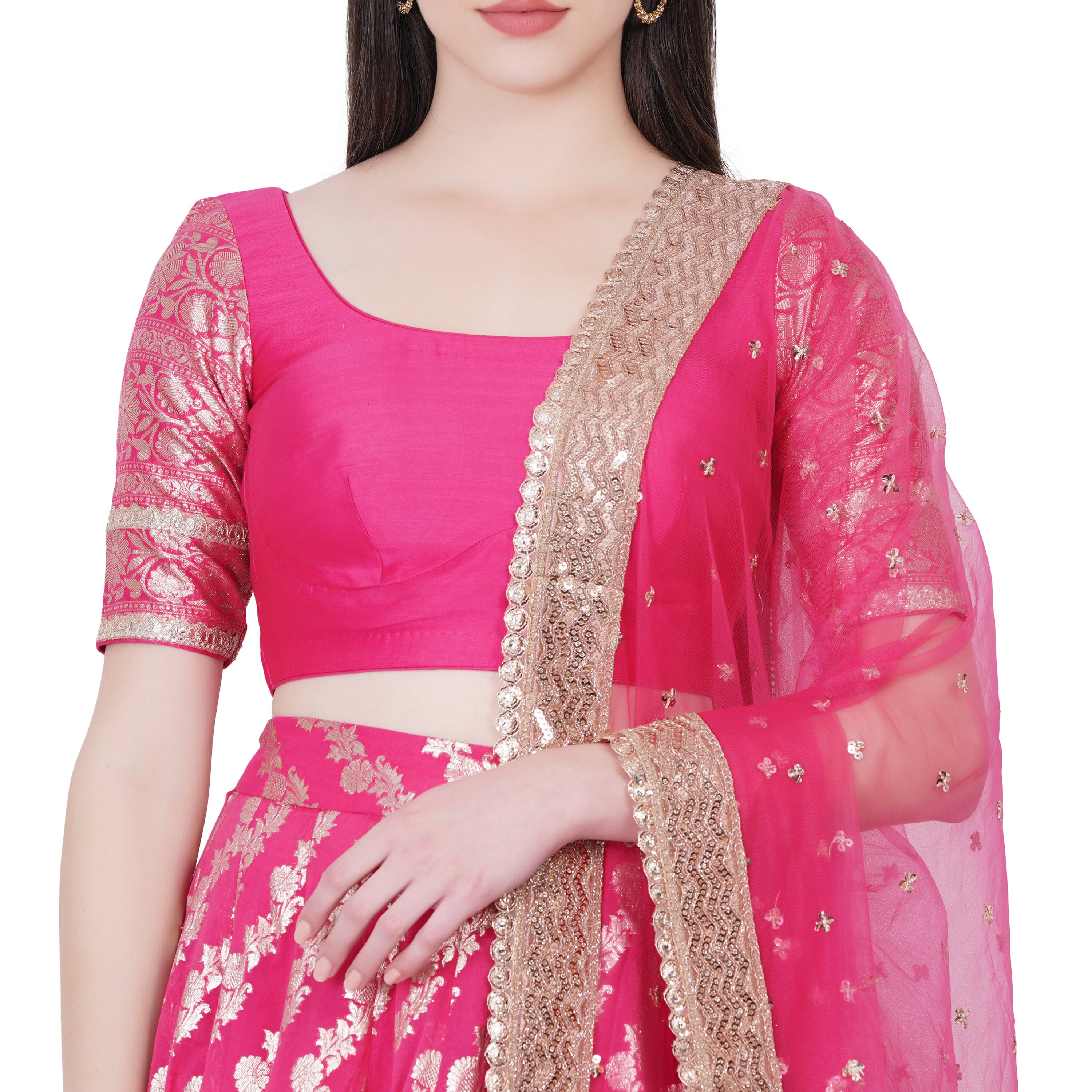 Kashi Lehenga (Rani Pink)
