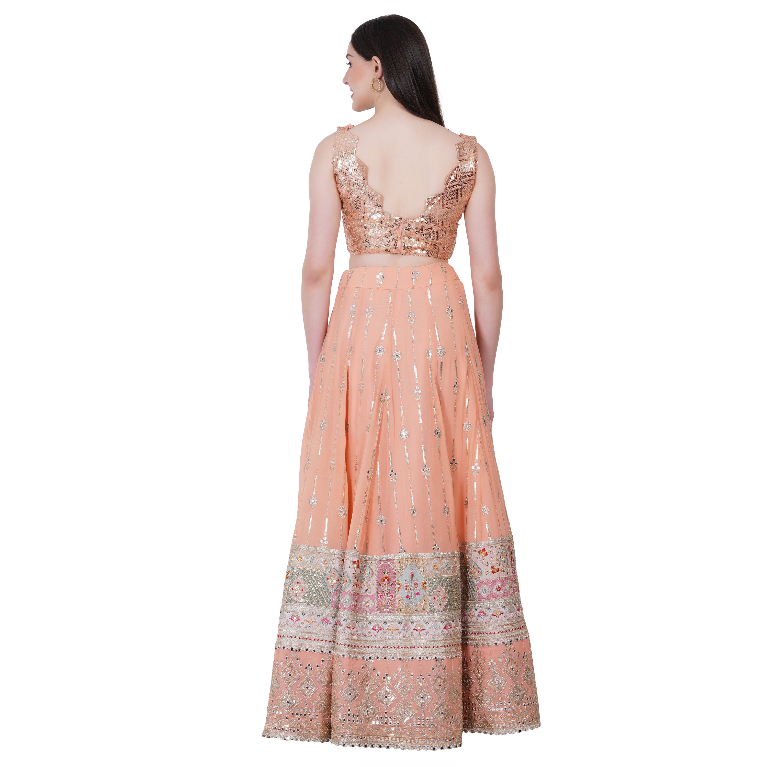 Titli Lehenga (Peach)