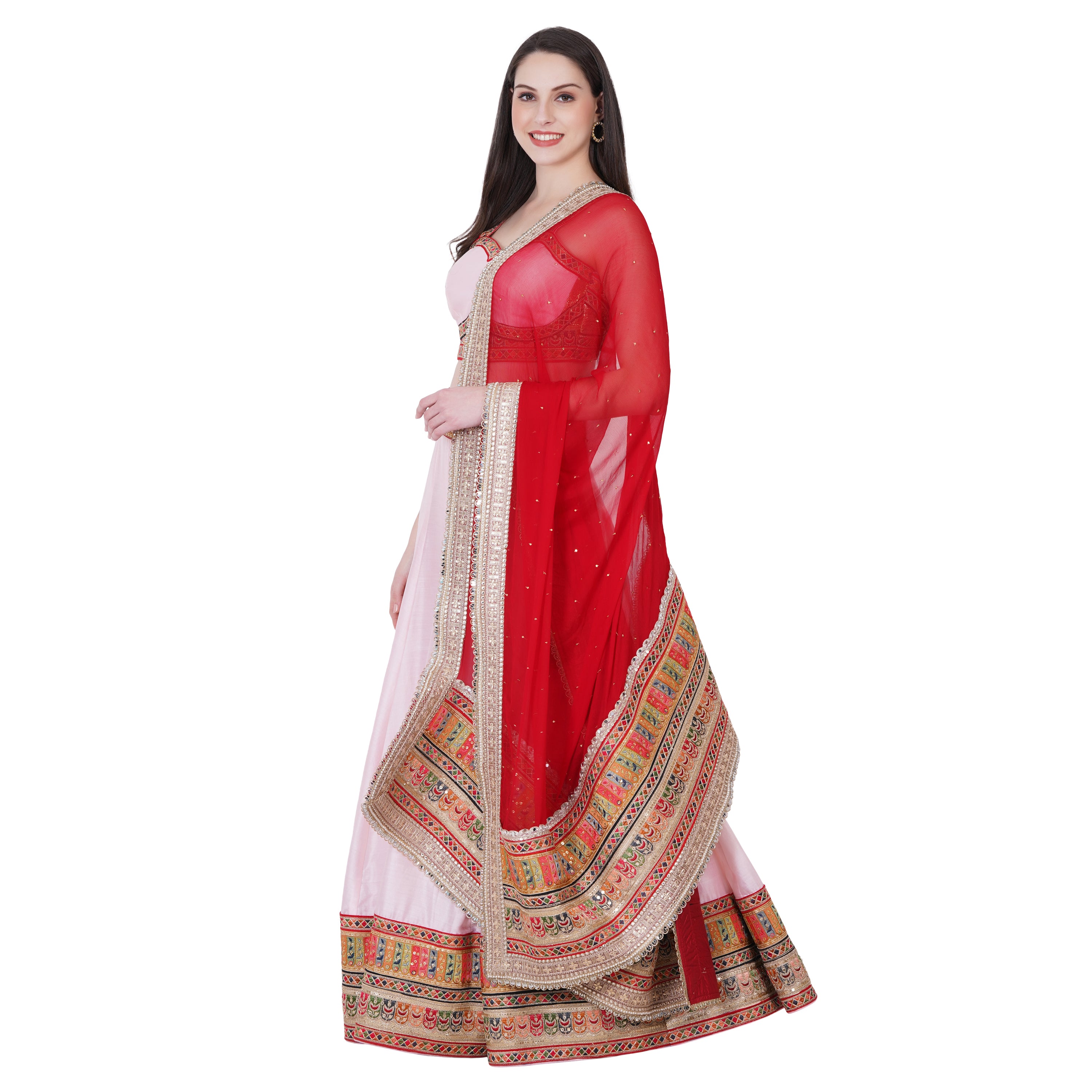 Hriday Basant Lehenga (Pink)