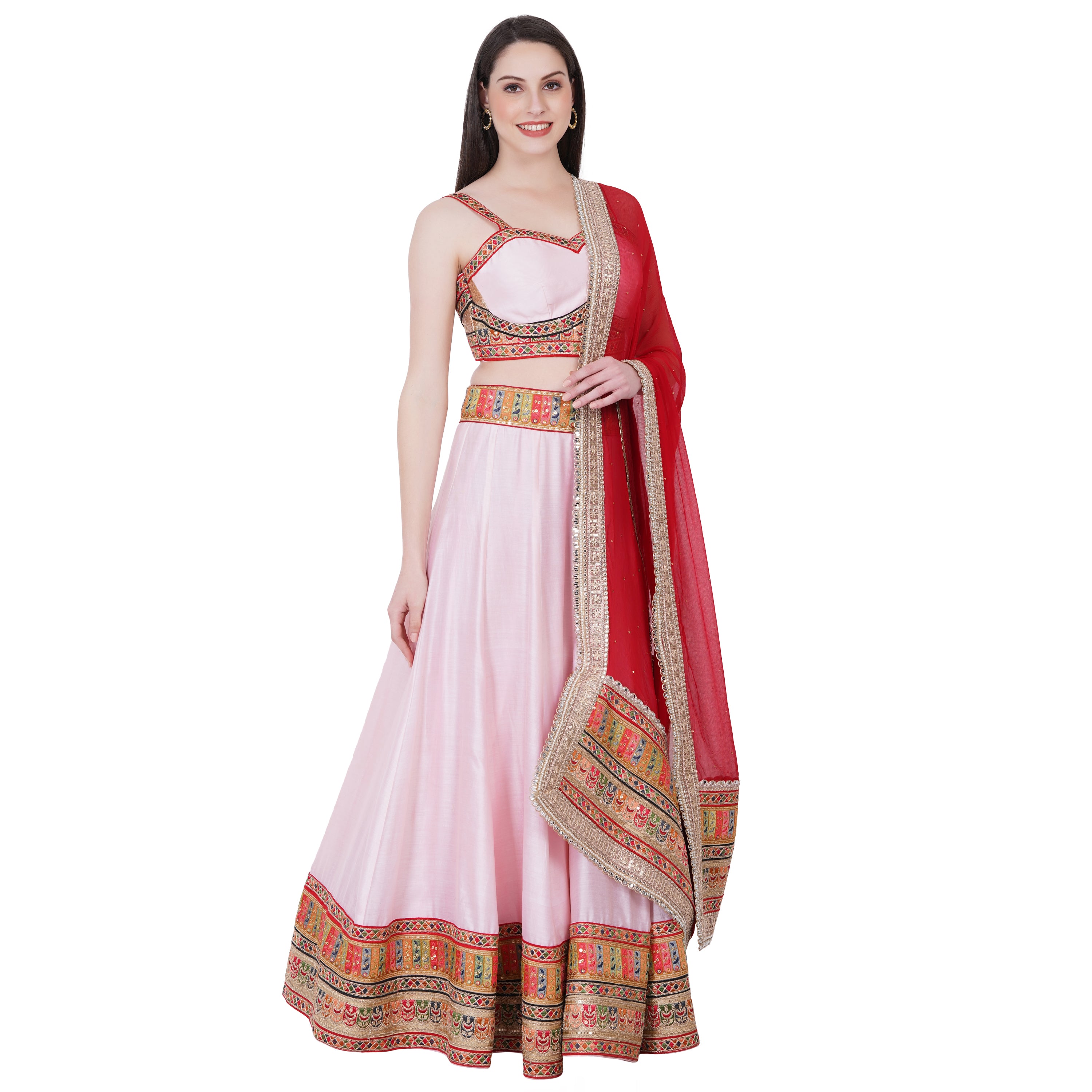 Hriday Basant Lehenga (Pink)