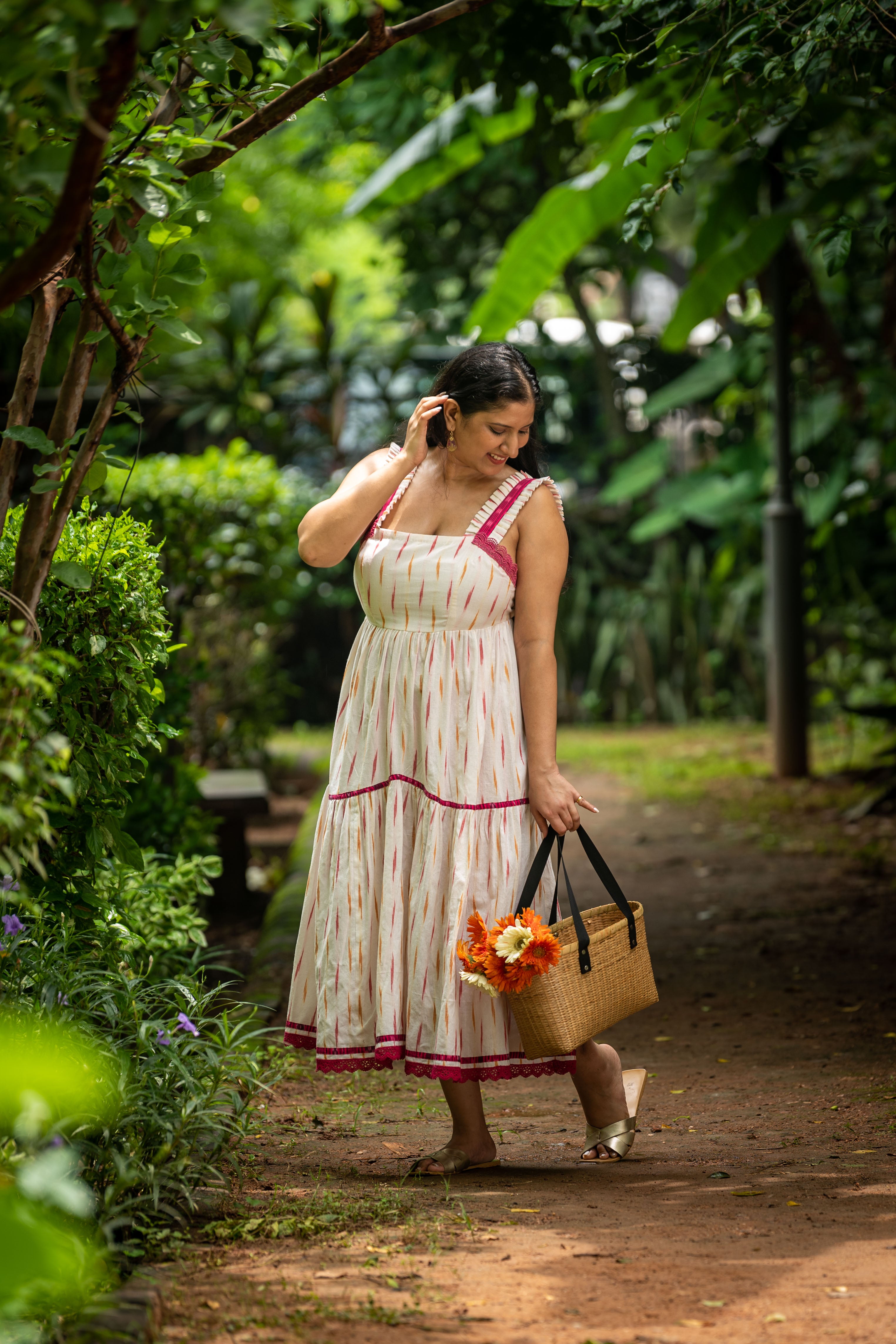 Rahat Ikat Midi Dress