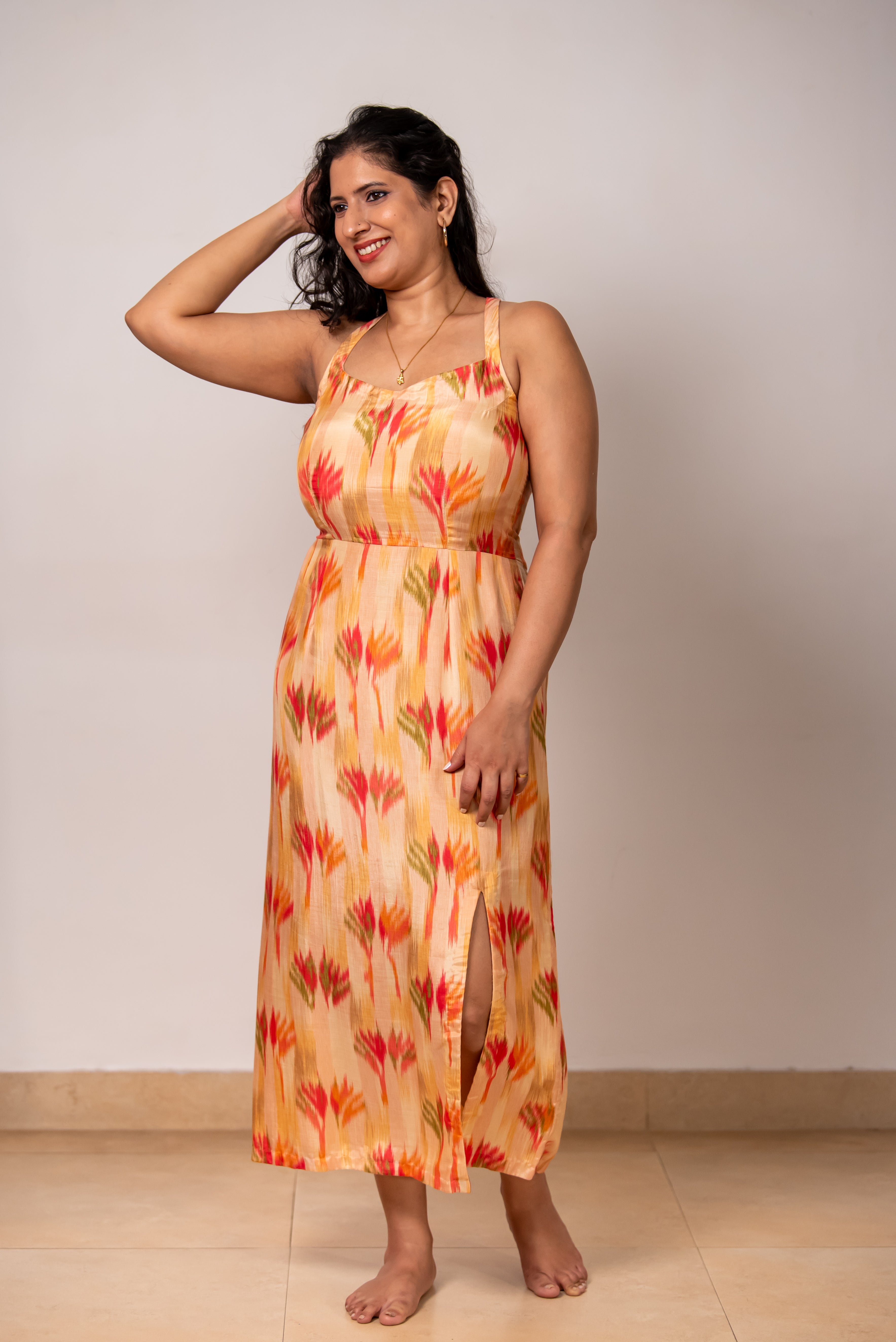 Sunehri Midi Dress