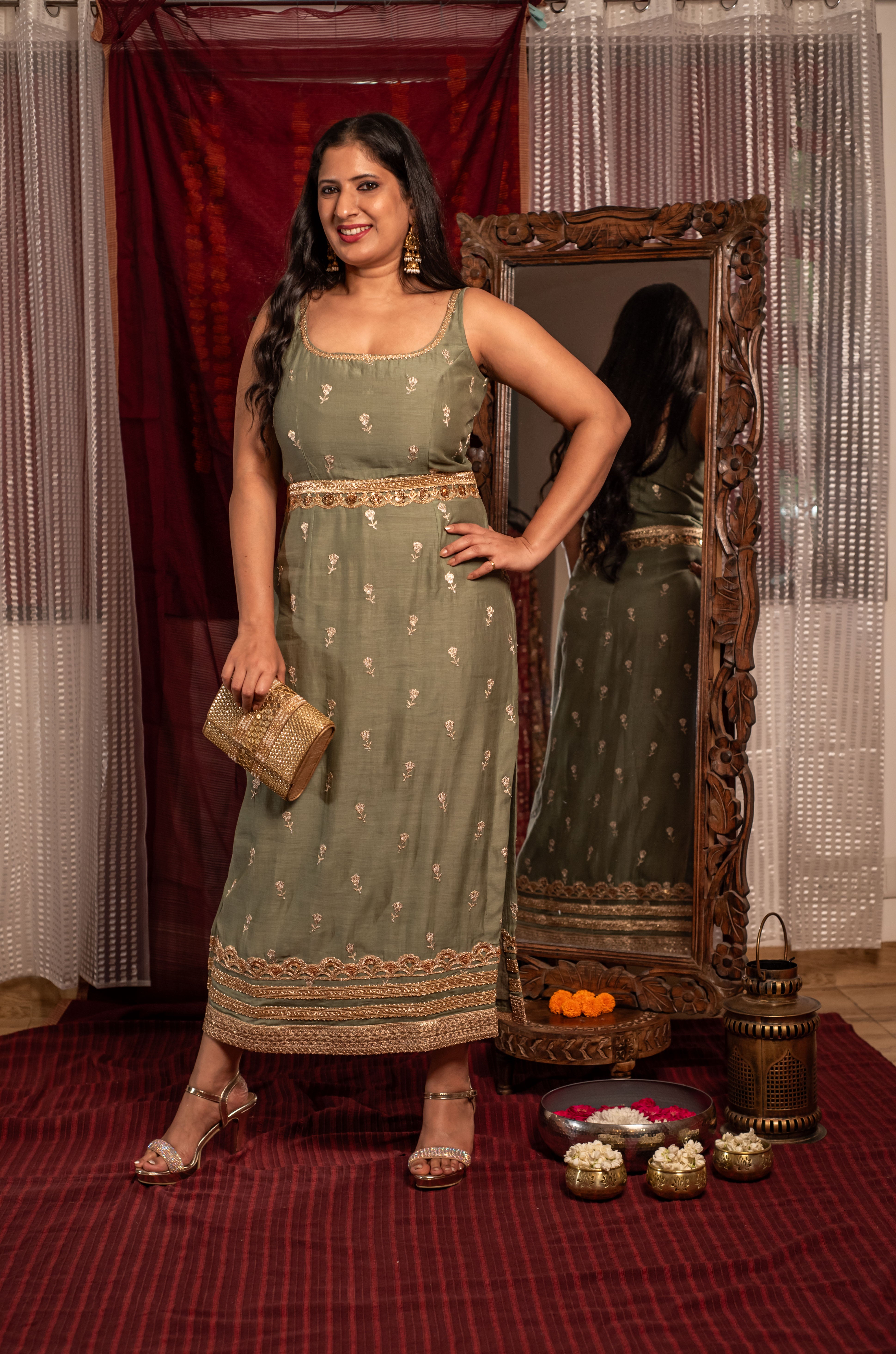 Meher Chanderi Dress