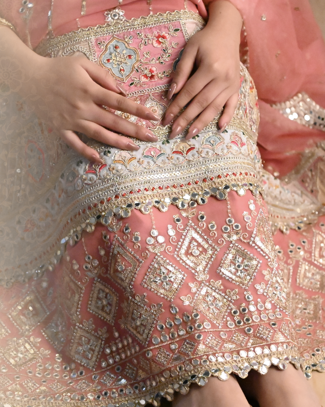Titli Lehenga (Pink)